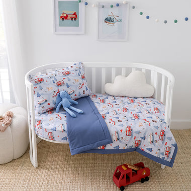 To The Rescue Organic Cotton Cot Comforter | Snuggle Hunny
