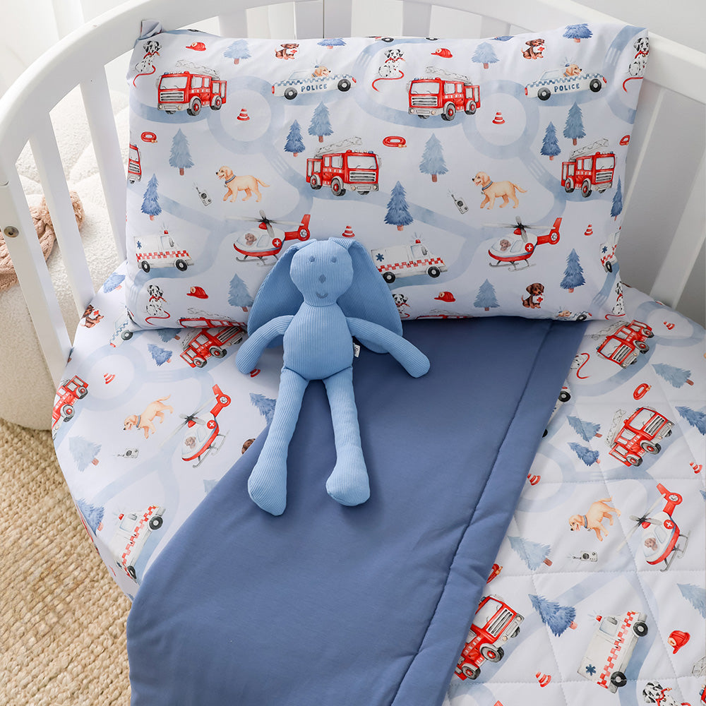 Bundle - To The Rescue Cot Comforter & Toddler Pillowcase - View 3