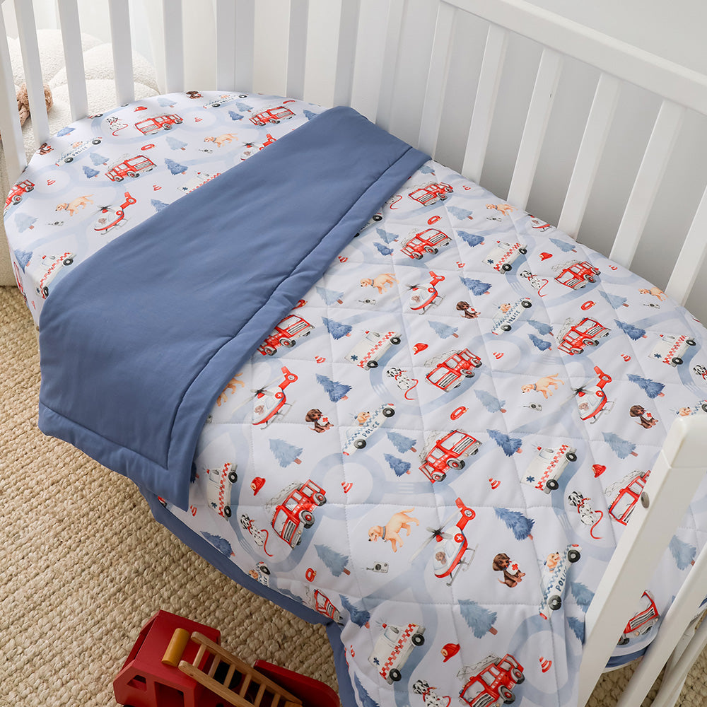 Bundle - To The Rescue Cot Comforter & Toddler Pillowcase - View 5