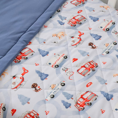To The Rescue Organic Cotton Cot Comforter | Snuggle Hunny
