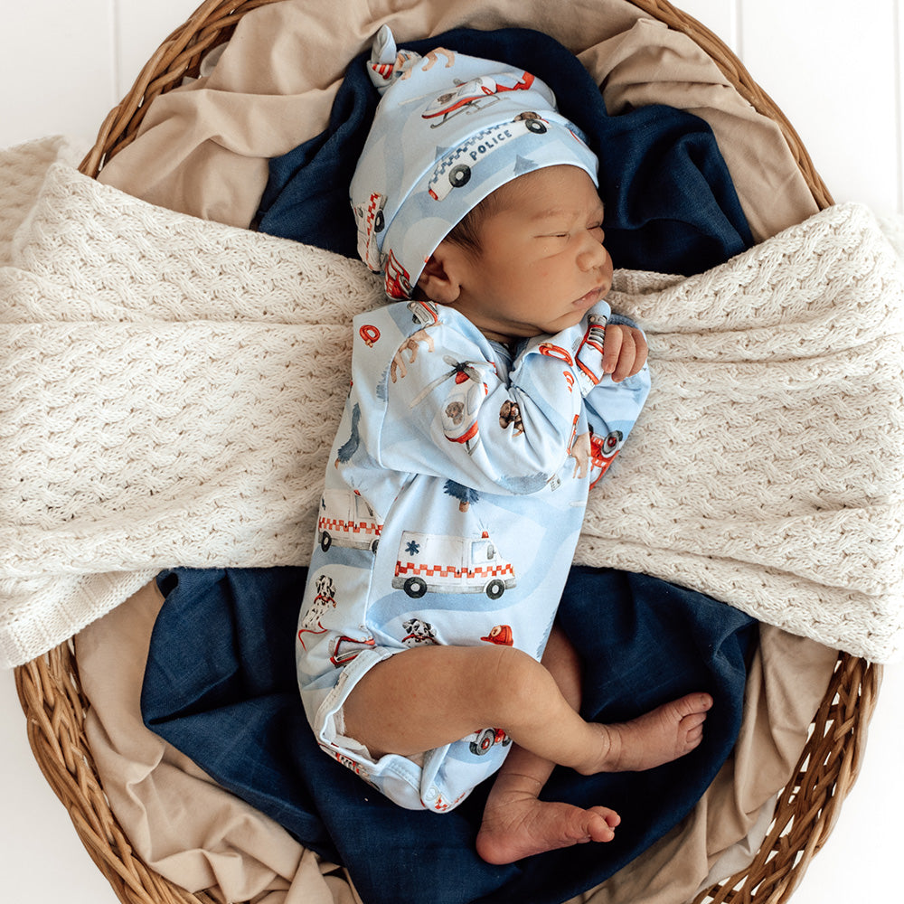 To The Rescue Long Sleeve Organic Bodysuit - View 8