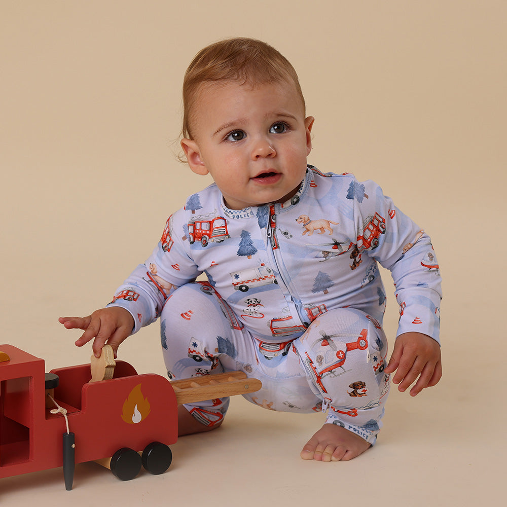 To The Rescue Organic Snugglesuit Convertible Romper - View 12