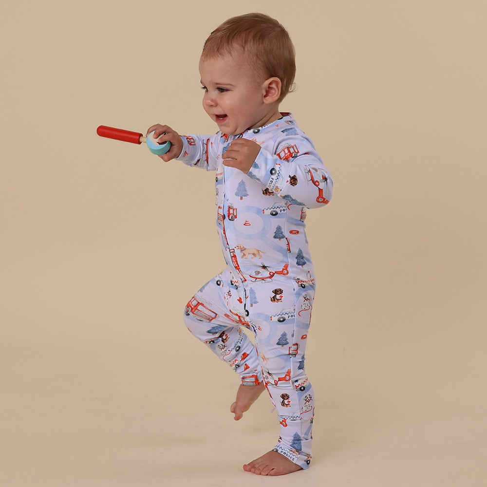 To The Rescue Organic Snugglesuit Convertible Romper - View 5