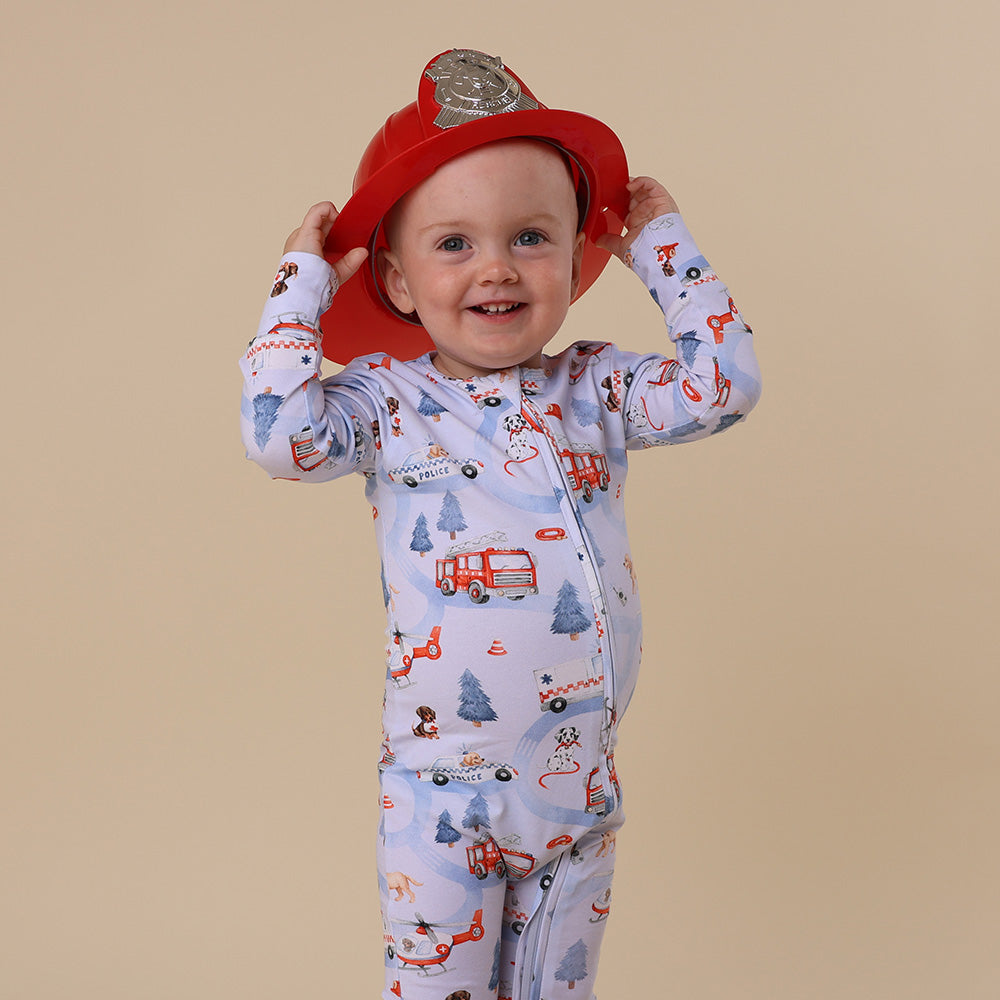 To The Rescue Organic Snugglesuit Convertible Romper - View 4