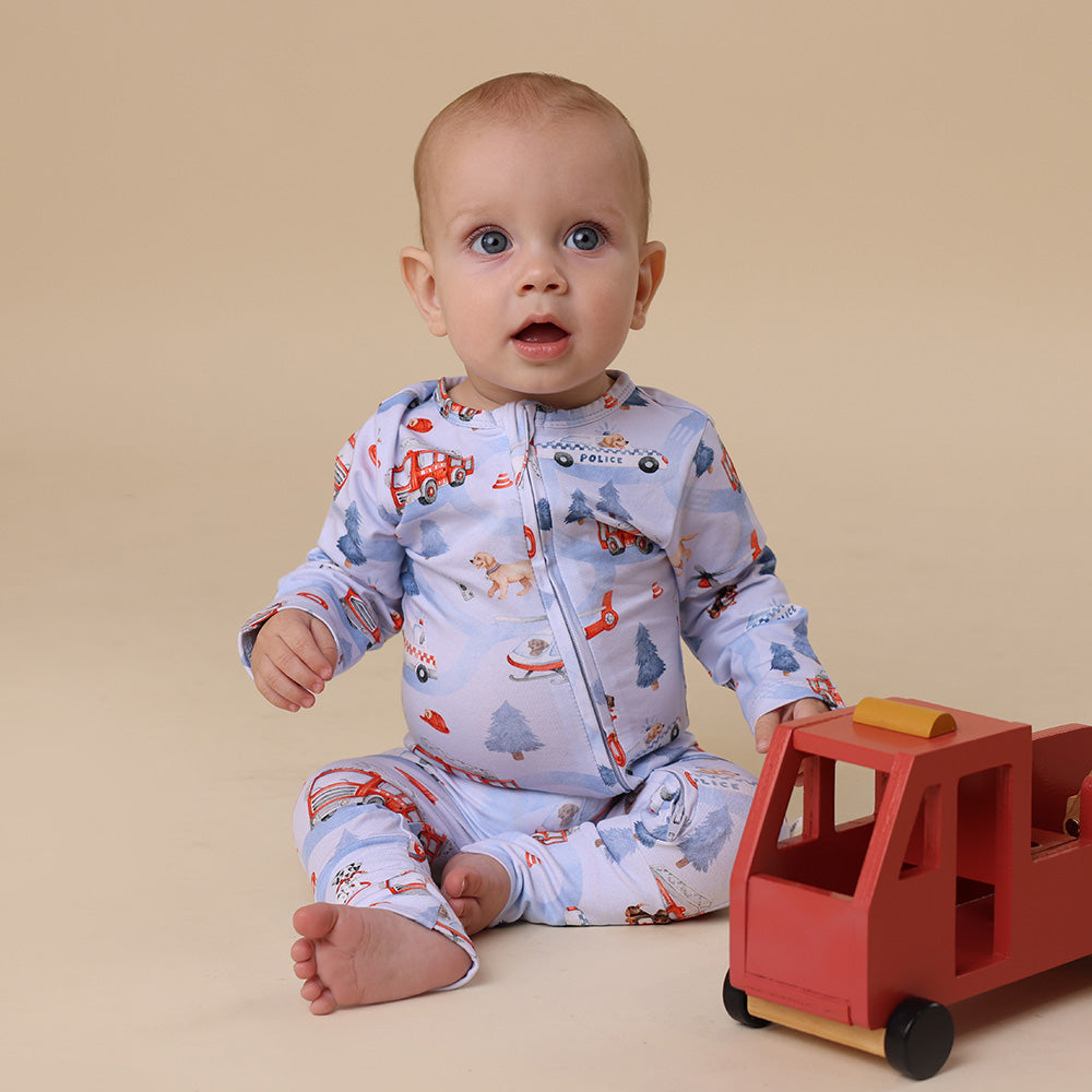 To The Rescue Organic Snugglesuit Convertible Romper - View 9