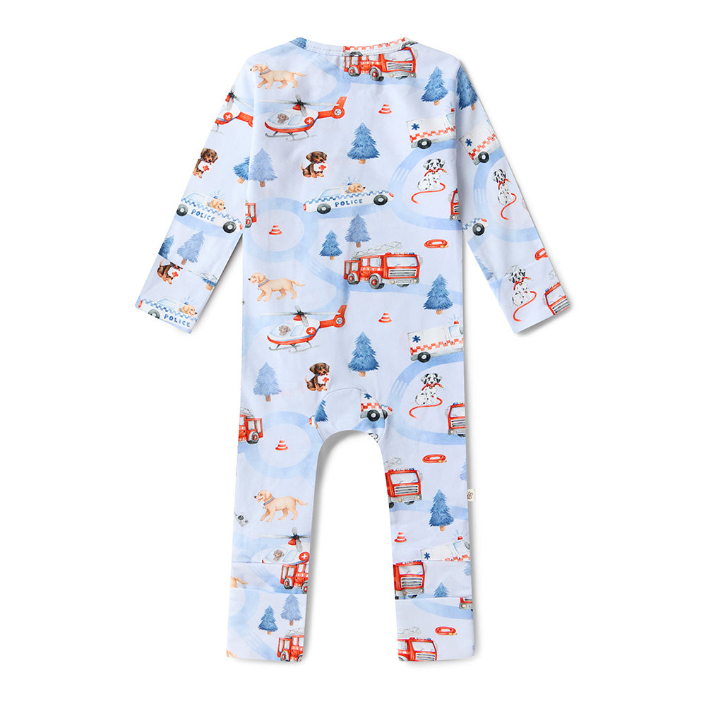 To The Rescue Organic Snugglesuit Convertible Romper - View 13