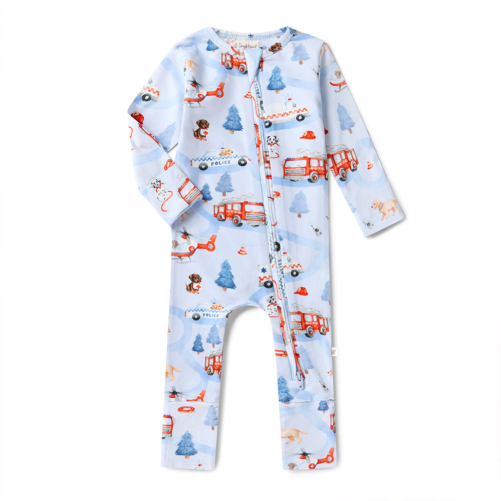 To The Rescue Organic Snugglesuit Convertible Romper - View 2