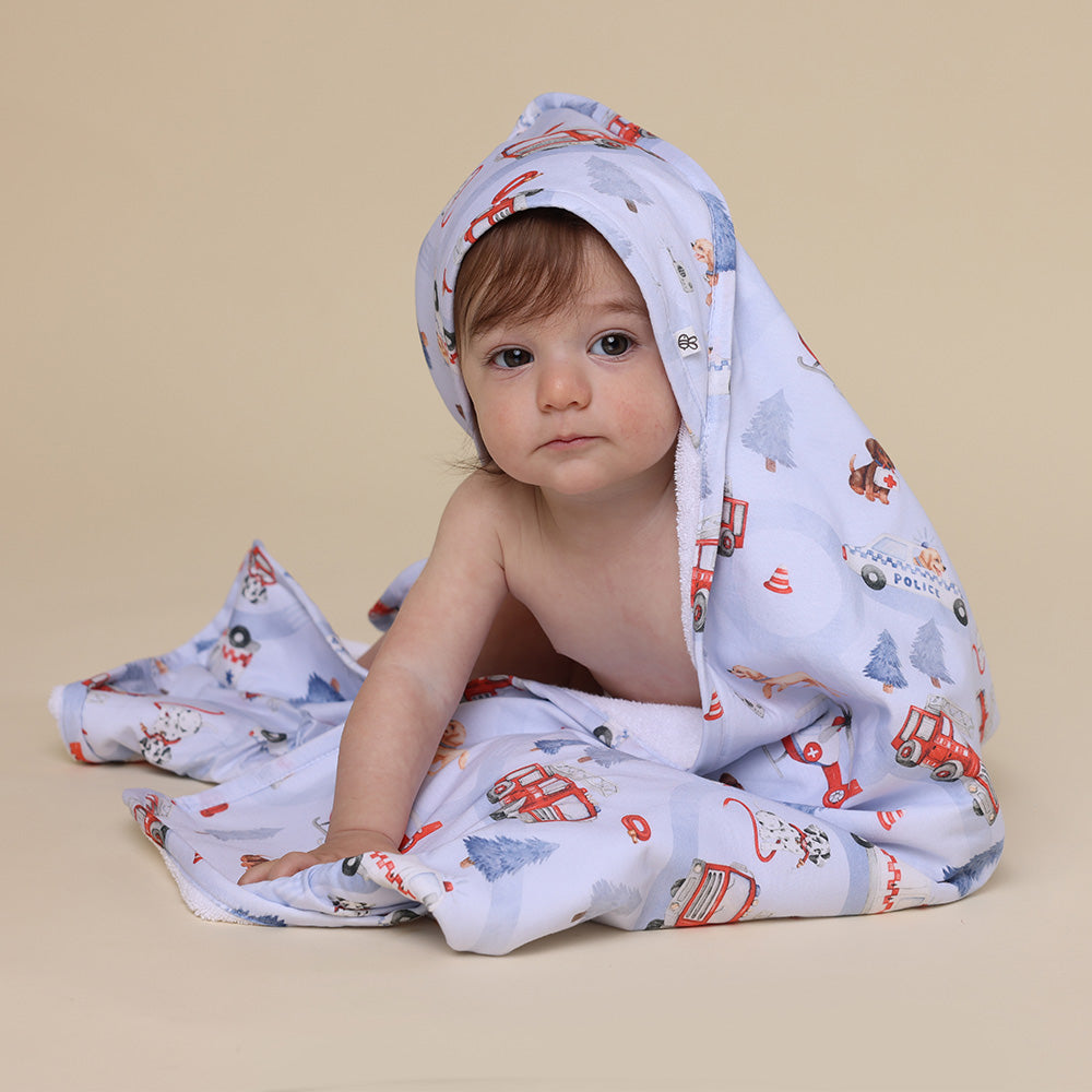 To The Rescue Organic Hooded Baby Towel - View 4