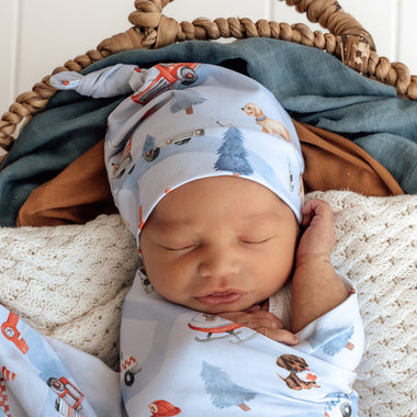 To The Rescue Organic Knotted Beanie | Snuggle Hunny