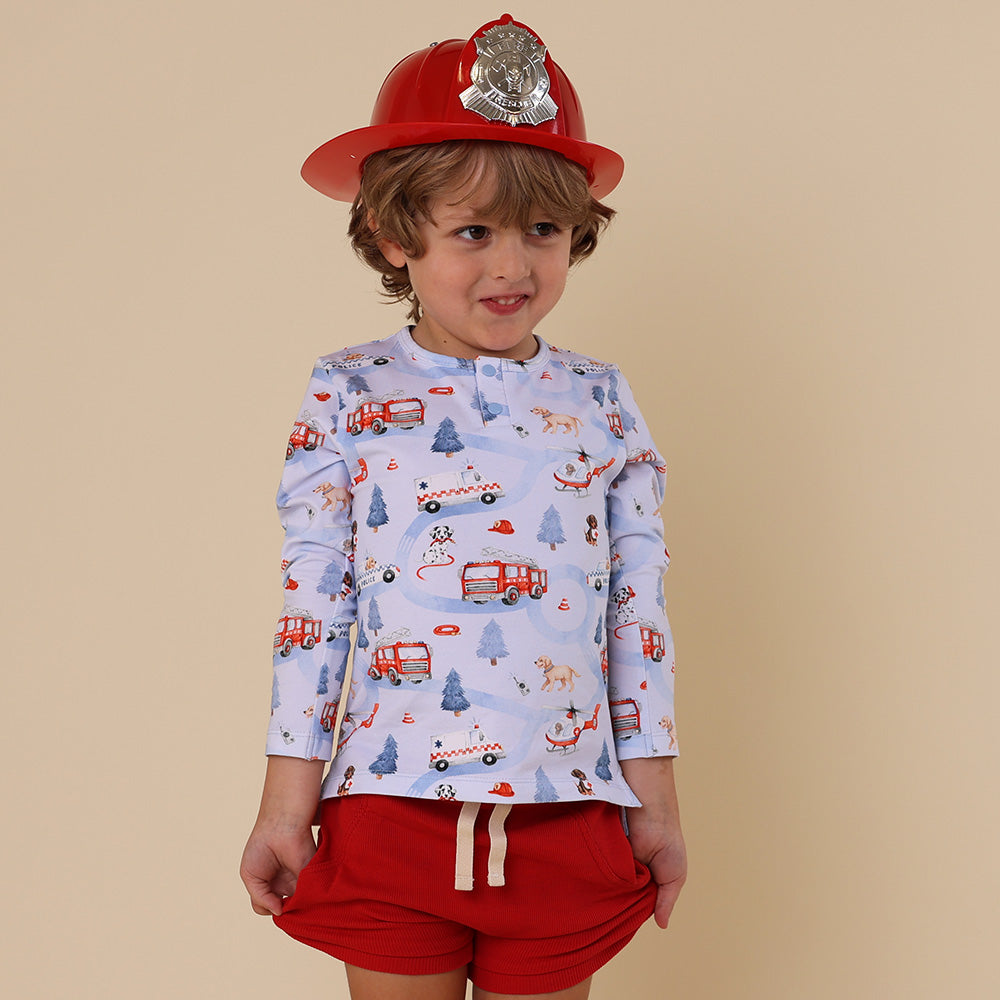 Red Organic Shorts - View 6