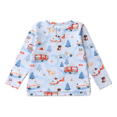 To The Rescue Organic Long Sleeve Top | Snuggle Hunny