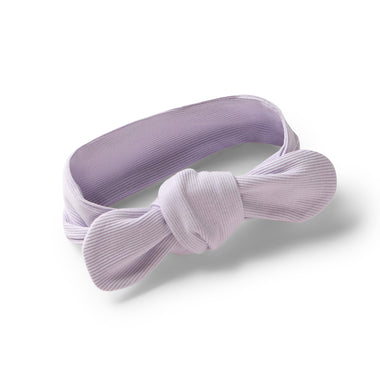 Lavender Ribbed Organic Topknot | Snuggle Hunny