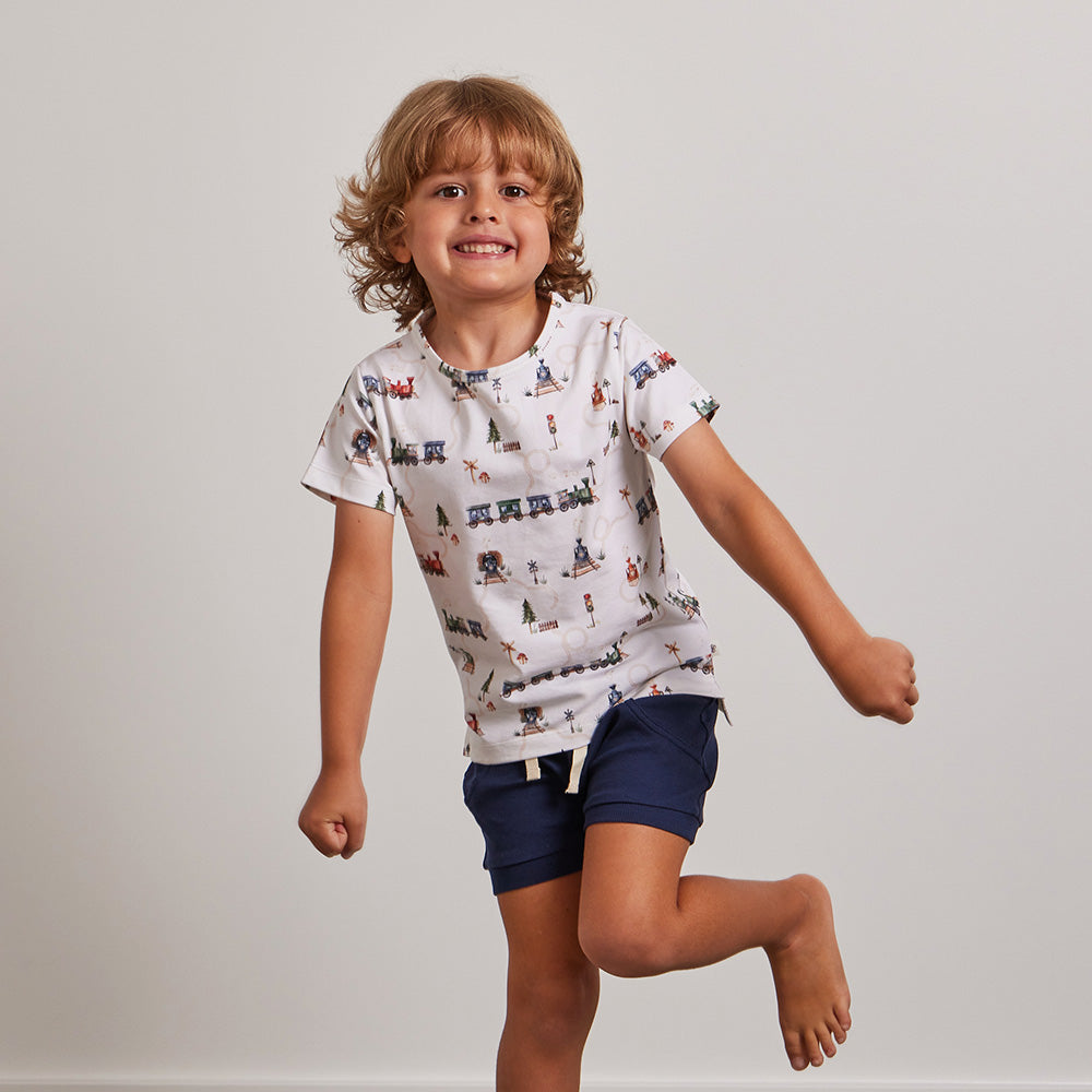 Trains Organic T-Shirt - View 8