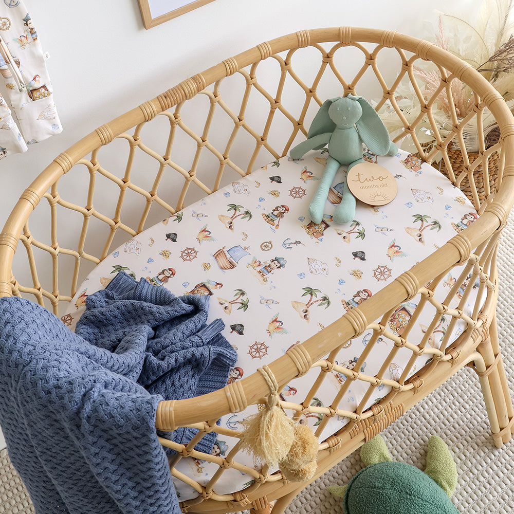 Treasure Island Organic Bassinet Sheet / Change Pad Cover - View 4