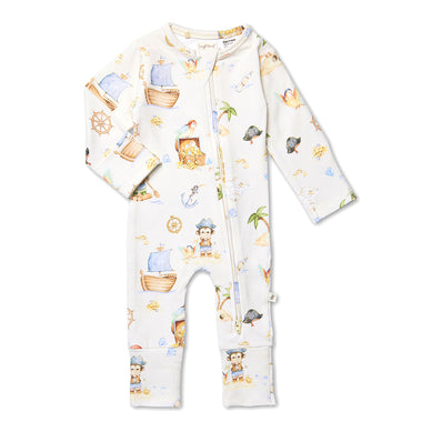 Treasure Island Organic Snugglesuit Convertible Romper | Snuggle Hunny