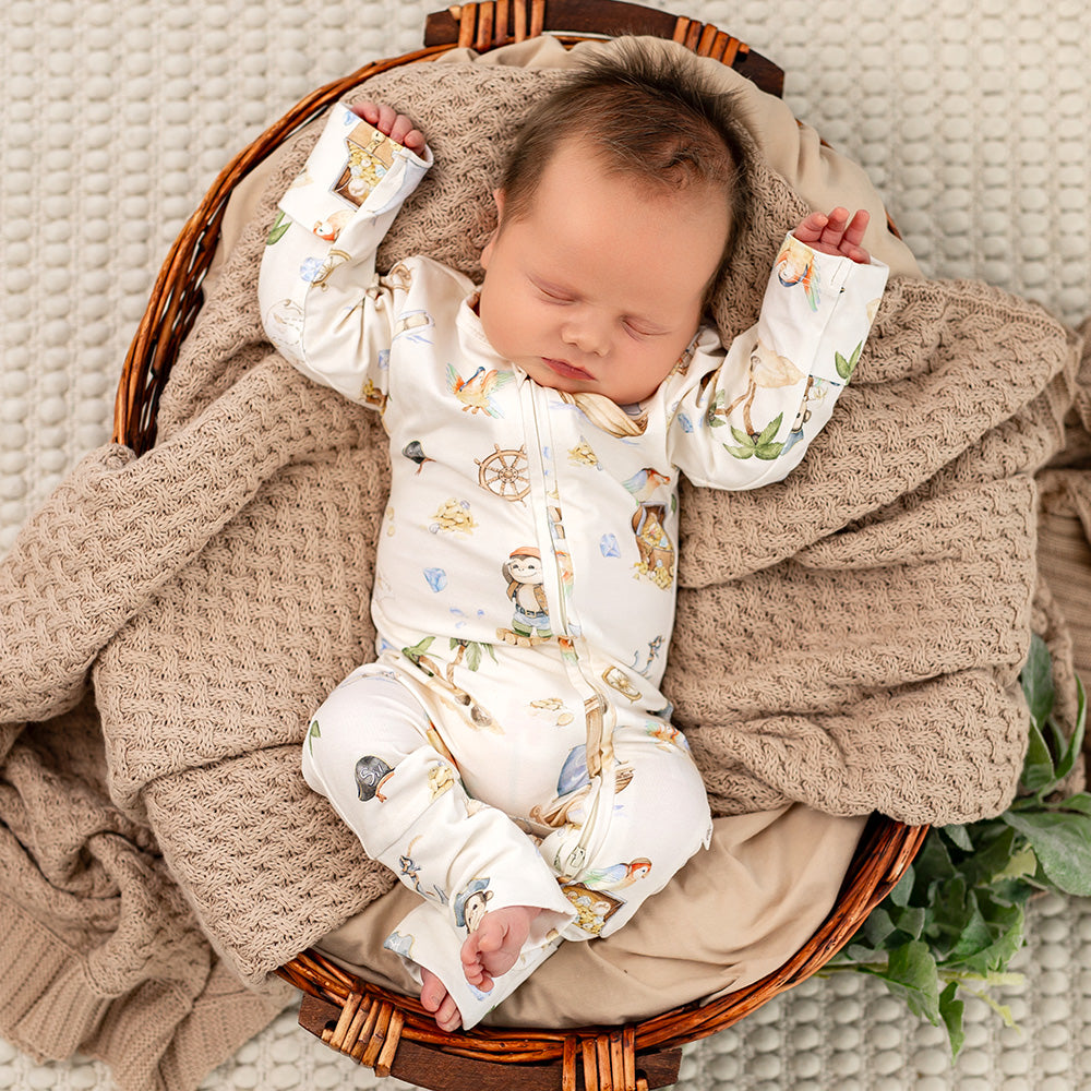Treasure Island Organic Snugglesuit Convertible Romper - View 1