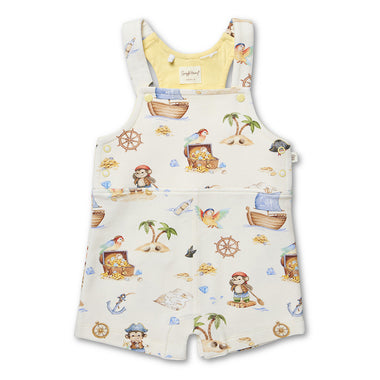 Treasure Island Organic Snuggle Overall Shorts | Snuggle Hunny