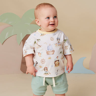 Treasure Island Organic Oversized Tee | Snuggle Hunny