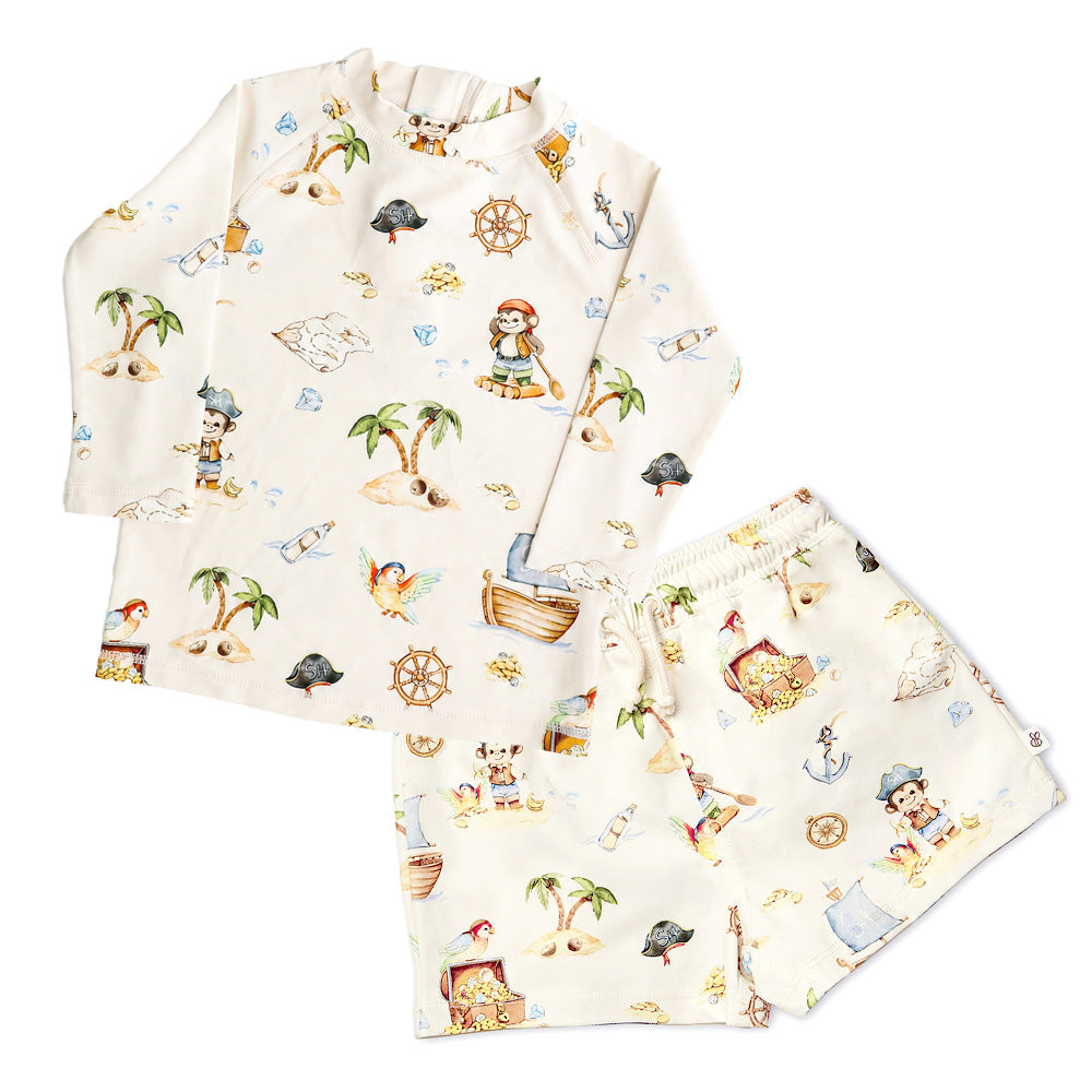 Bundle - Treasure Island Rashie Vest & Board Shorts - View 1