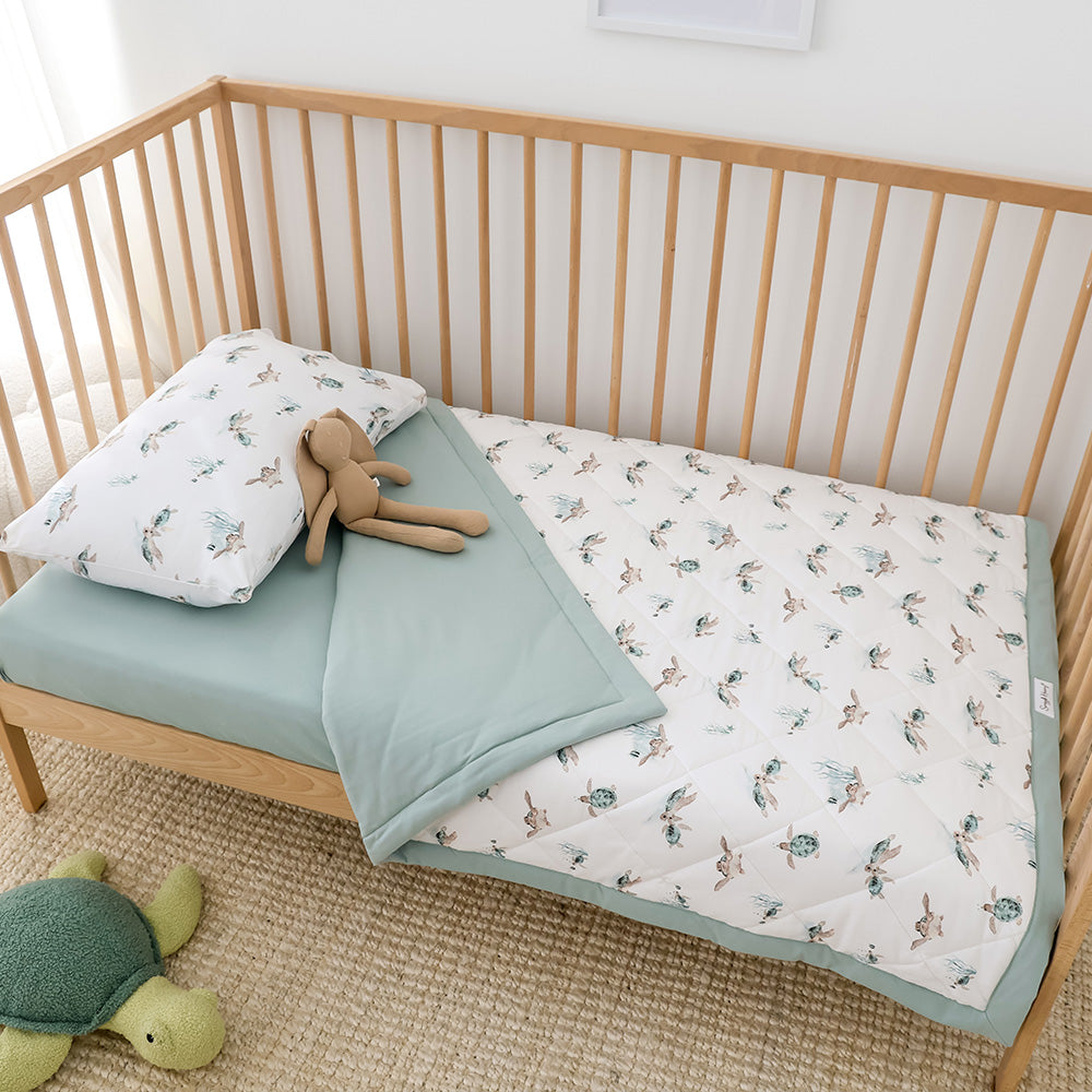Bundle - Turtle Cot Comforter & Toddler Pillowcase - View 4