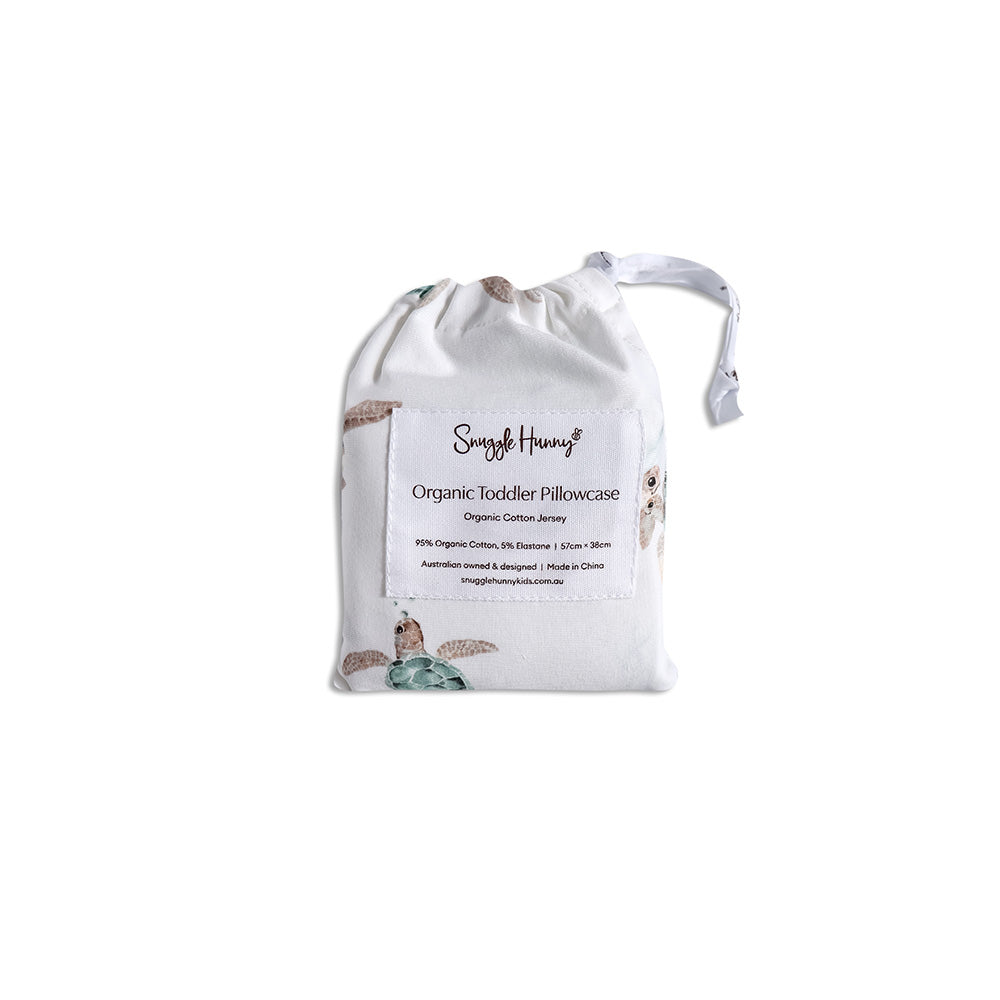 Turtle Organic Cotton Toddler Pillowcase - View 5