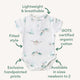 Turtle Short Sleeve Organic Bodysuit - Thumbnail 4
