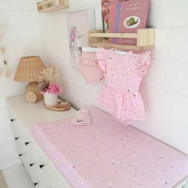 Twinkle Organic Bassinet Sheet / Change Pad Cover | Snuggle Hunny