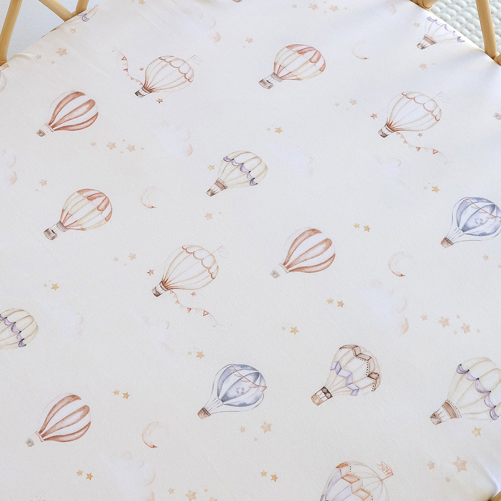 Up & Away Organic Bassinet Sheet / Change Pad Cover - View 2