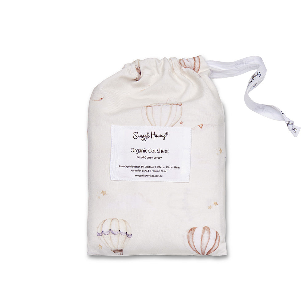 Up & Away Organic Fitted Cot Sheet - View 6