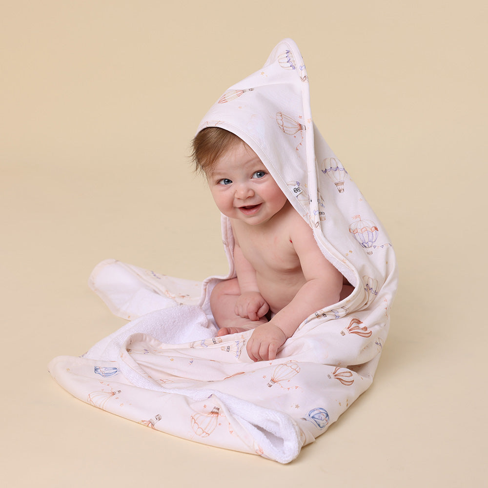 Up & Away Organic Baby Towel & Wash Cloth Set - View 6