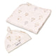 Up & Away Organic Jersey Wrap & Beanie Set - Thumbnail 2