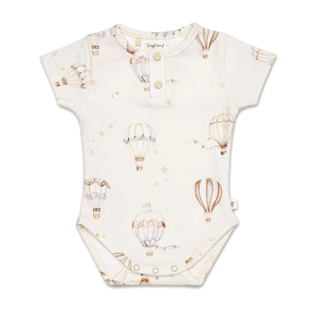 Up & Away Short Sleeve Organic Bodysuit - View 2