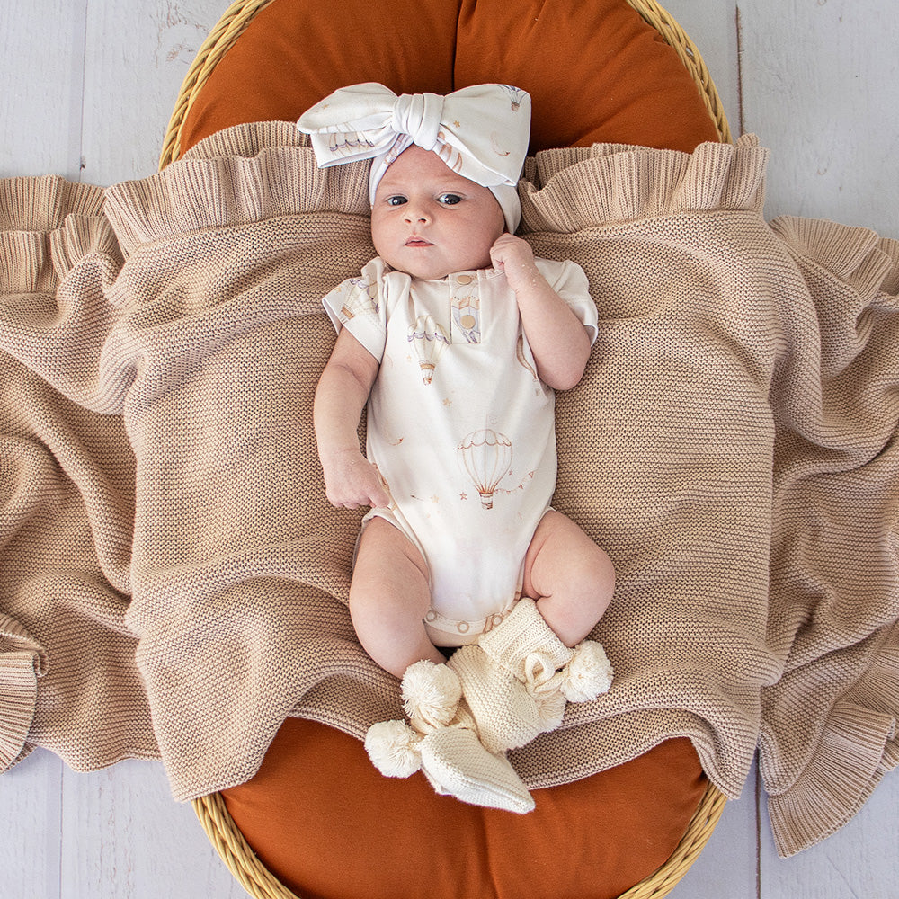 Up & Away Short Sleeve Organic Bodysuit - View 3