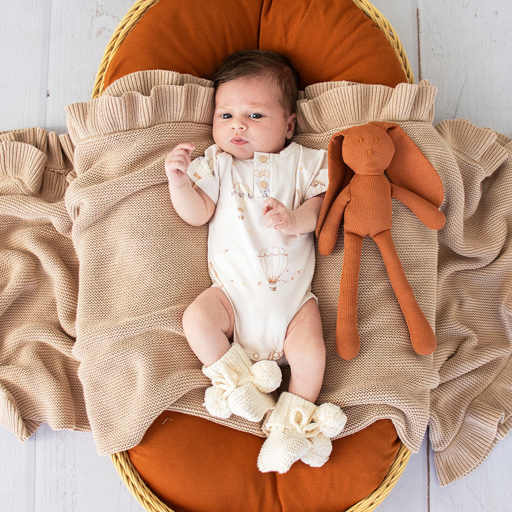 Up & Away Short Sleeve Organic Bodysuit - View 12