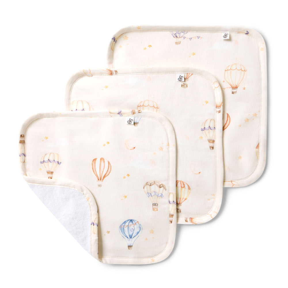 Up & Away Organic Baby Towel & Wash Cloth Set - View 5