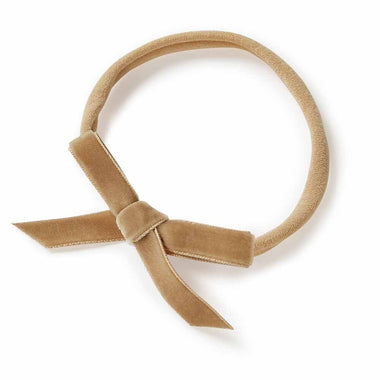Velvet Bows - Pebble Velvet Bow