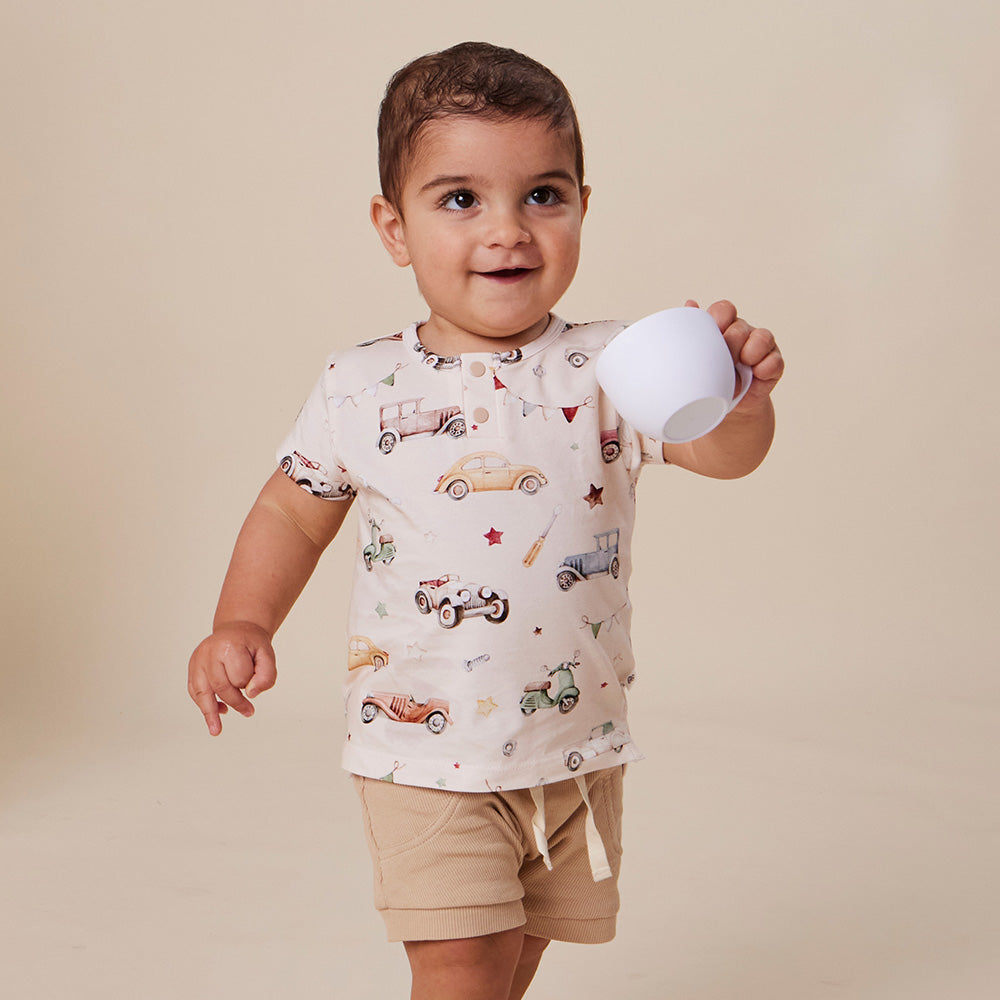 Vintage Cars Organic Short Sleeve Top - View 1