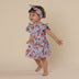 Vintage Blossom Short Sleeve Organic Dress | Snuggle Hunny