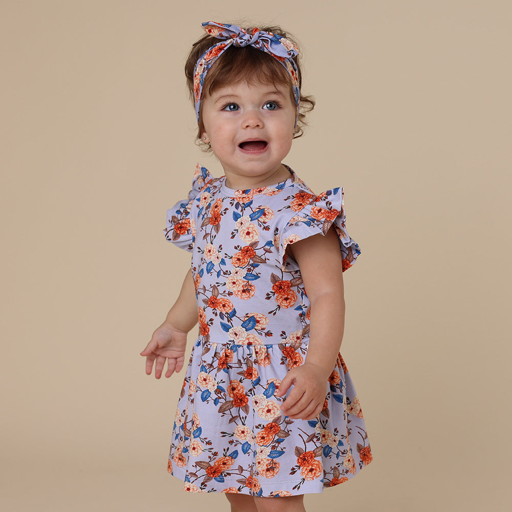 Vintage Blossom Short Sleeve Organic Dress - View 2
