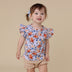 Vintage Blossom Organic T-Shirt with Frill | Snuggle Hunny