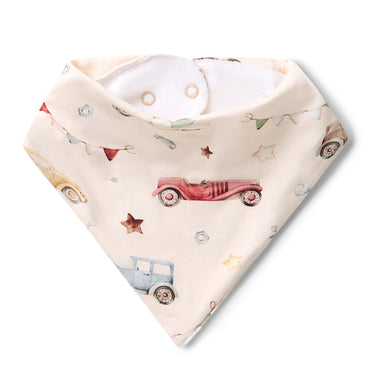 Vintage Cars Organic Dribble Bib | Snuggle Hunny