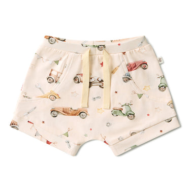 Vintage Cars Organic Shorts | Snuggle Hunny