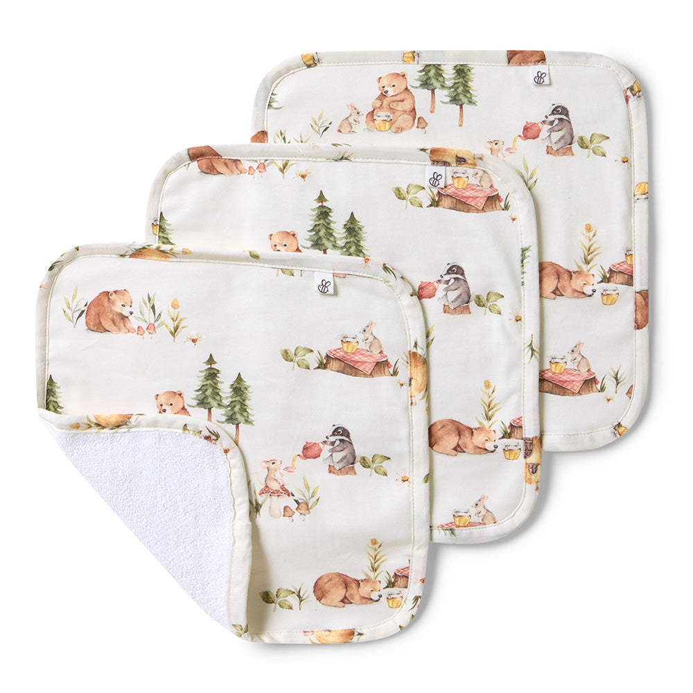 Bears Organic Baby Towel & Wash Cloth Set - View 5