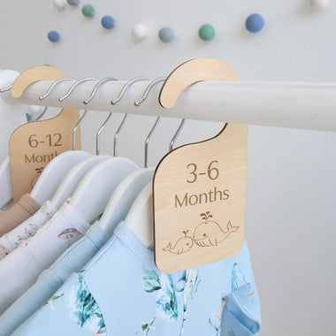 Whale Wooden Wardrobe Dividers | Snuggle Hunny