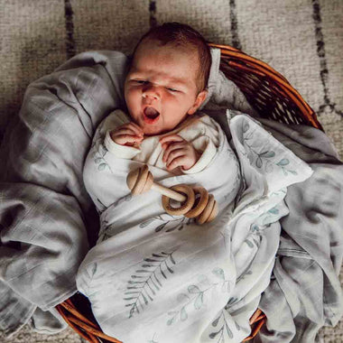 Wild Fern Organic Muslin Wrap-Snuggle Hunny