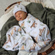 Wild Horses Organic Jersey Wrap & Beanie Set - Thumbnail 6
