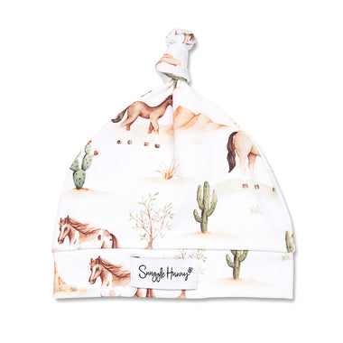 Wild Horses Organic Knotted Beanie | Snuggle Hunny