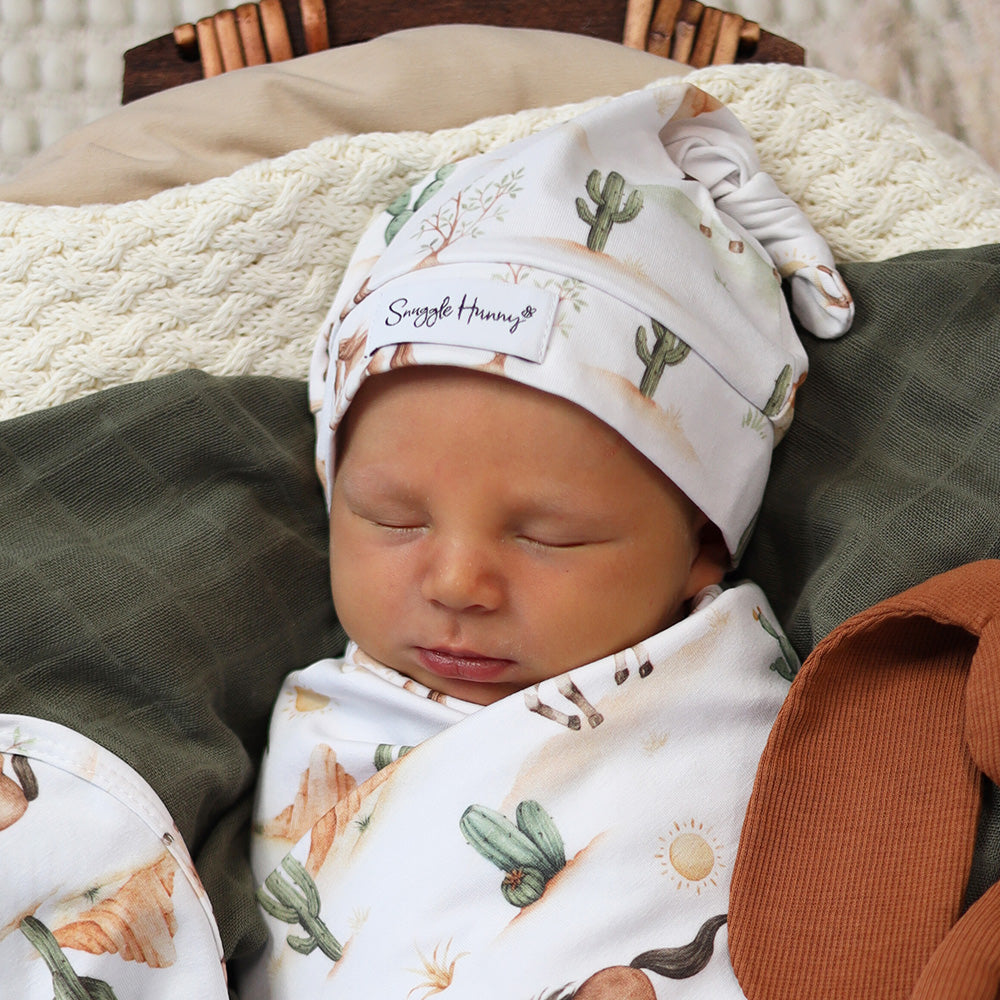 Wild Horses Organic Knotted Beanie - View 5