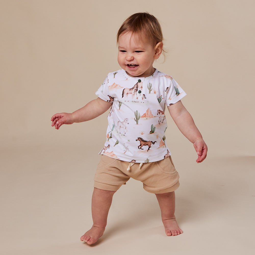 Wild Horses Organic Short Sleeve Top - View 3