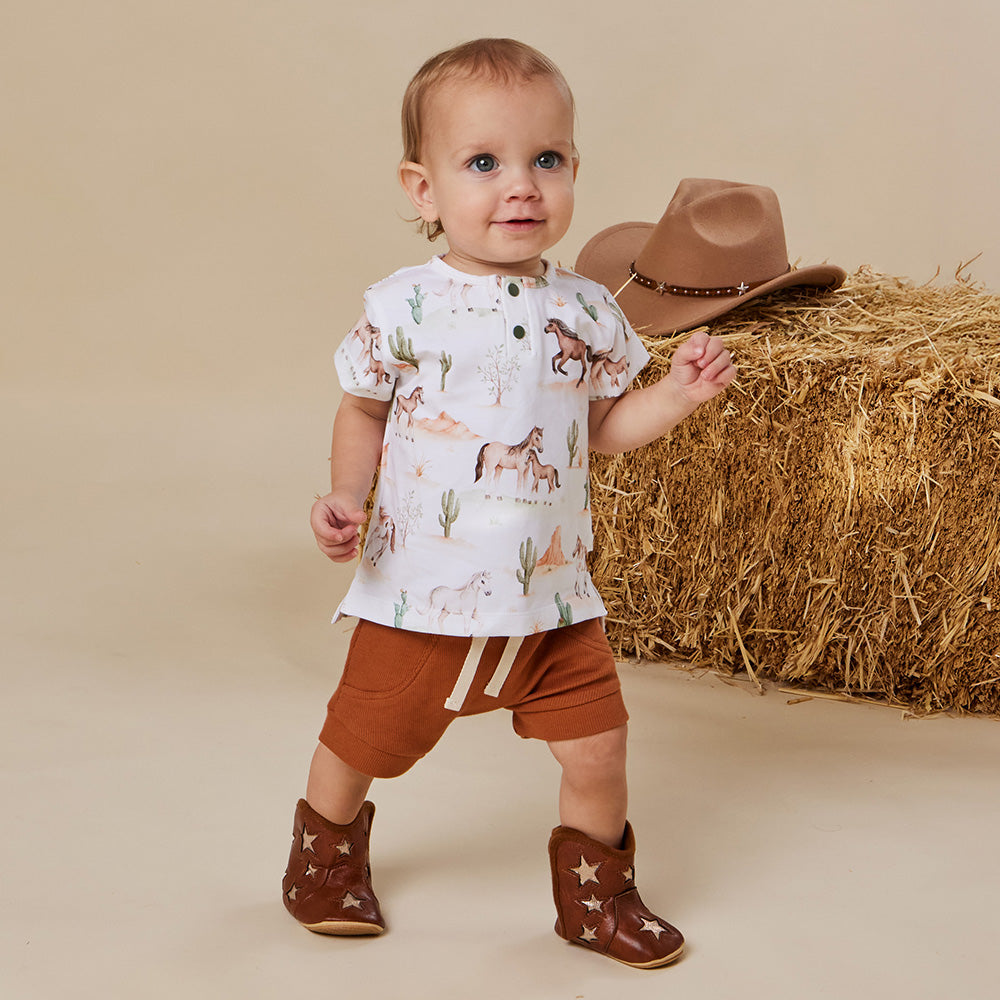 Wild Horses Organic Short Sleeve Top - View 10